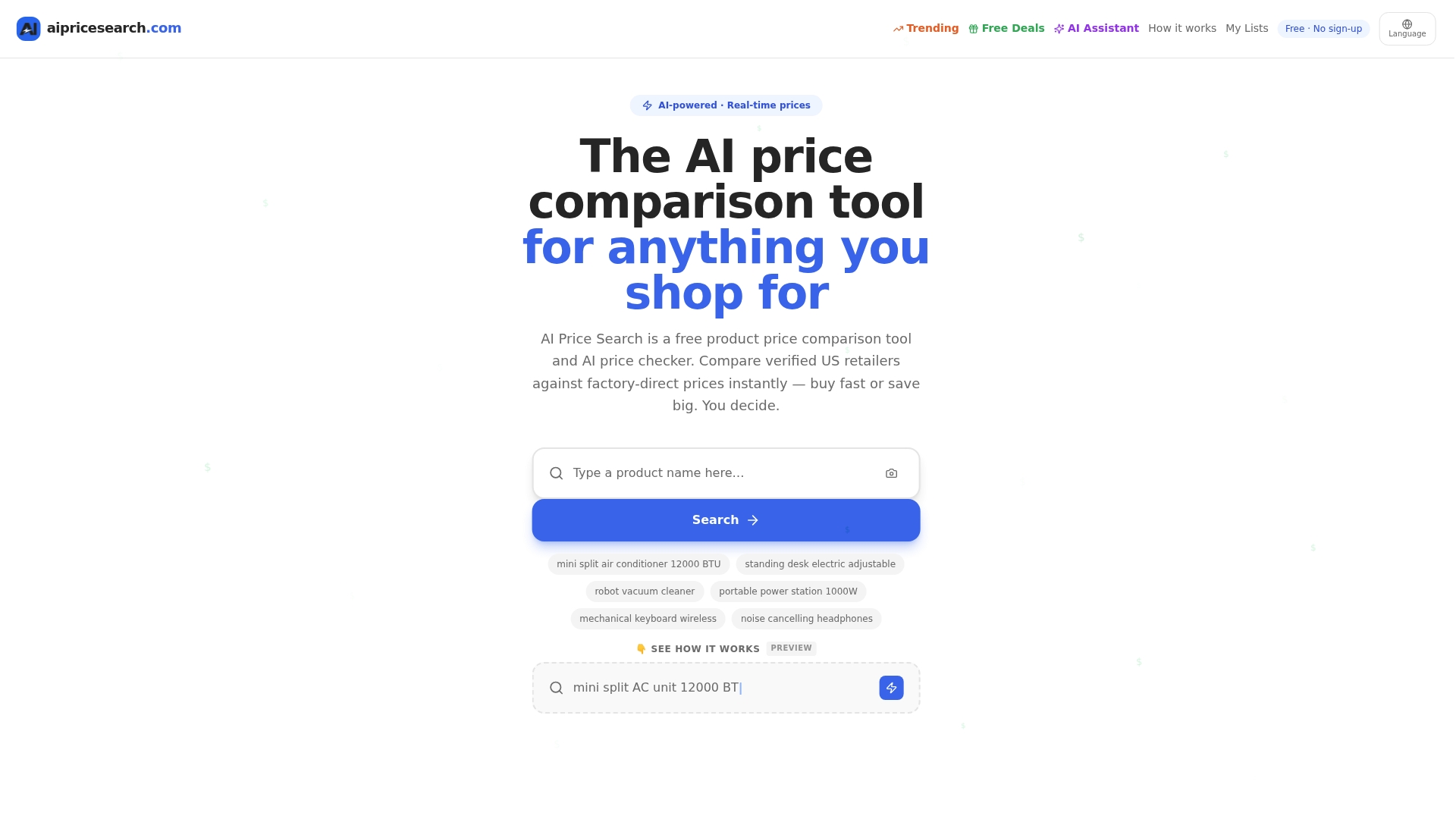 Aipricesearch