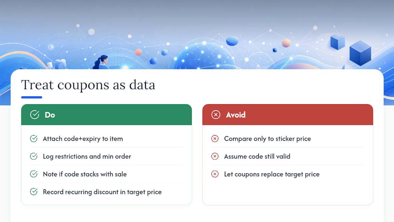 Adding Coupons and Discount Codes Without Losing Track — overview diagram