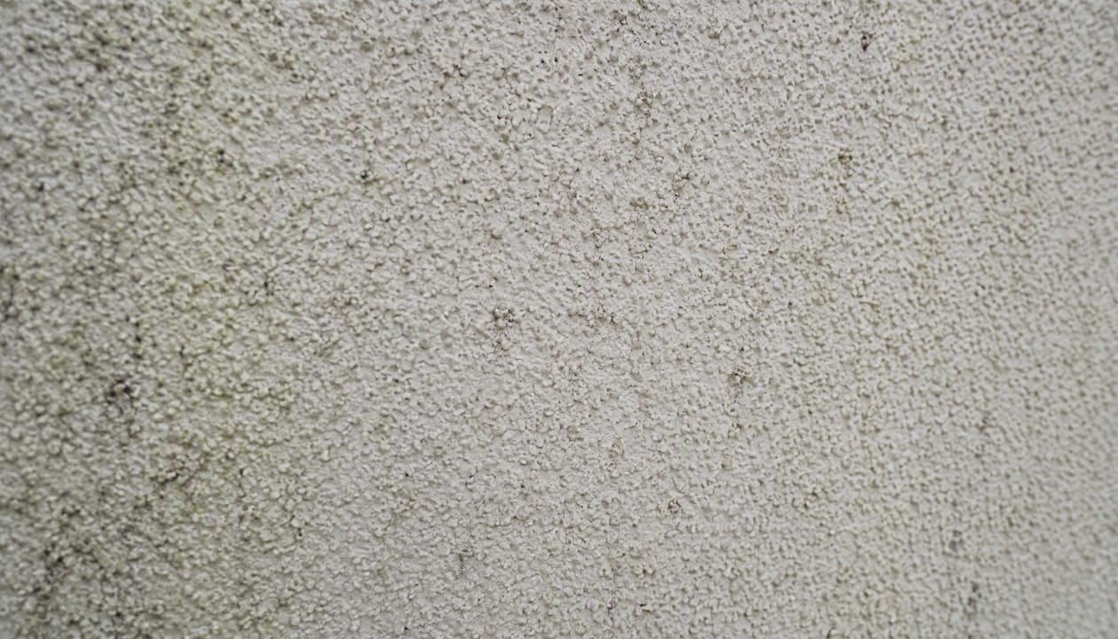 Close-up of K-Rend textured render surface