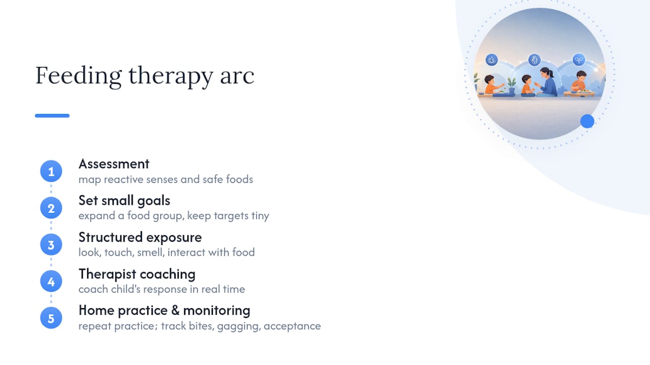 Stages of individualized feeding therapy