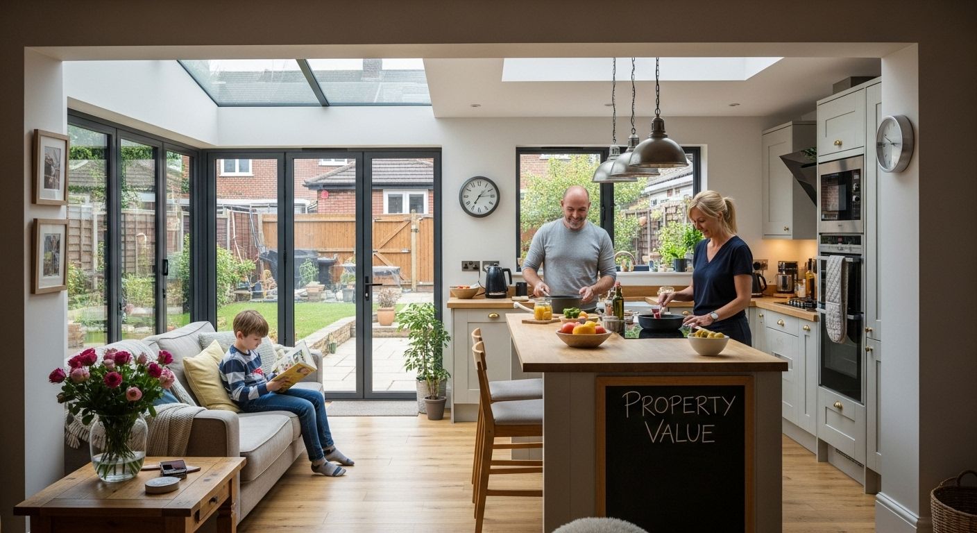 rear extension open-plan living