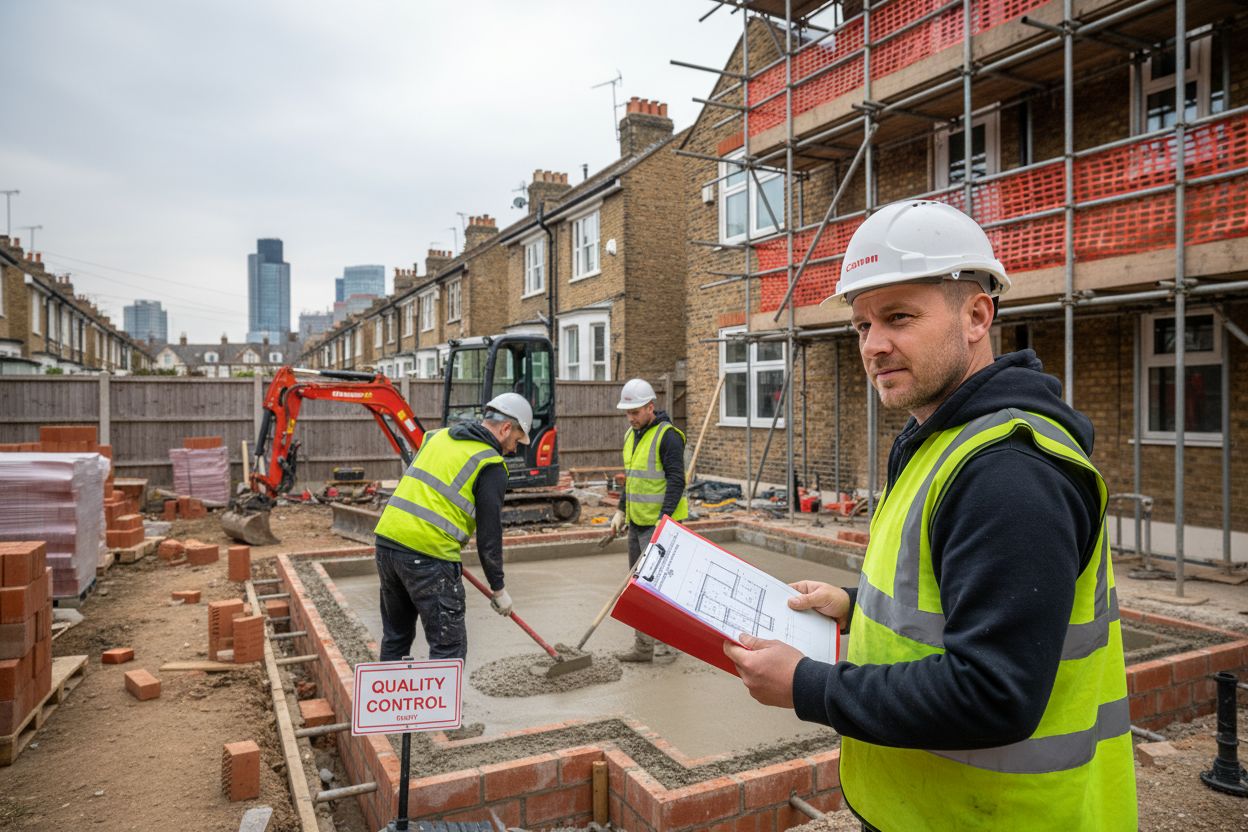 London home extension construction