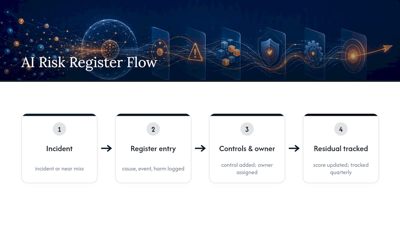 What Do Real-World Uses of AI Risk Registers Look Like? — overview diagram