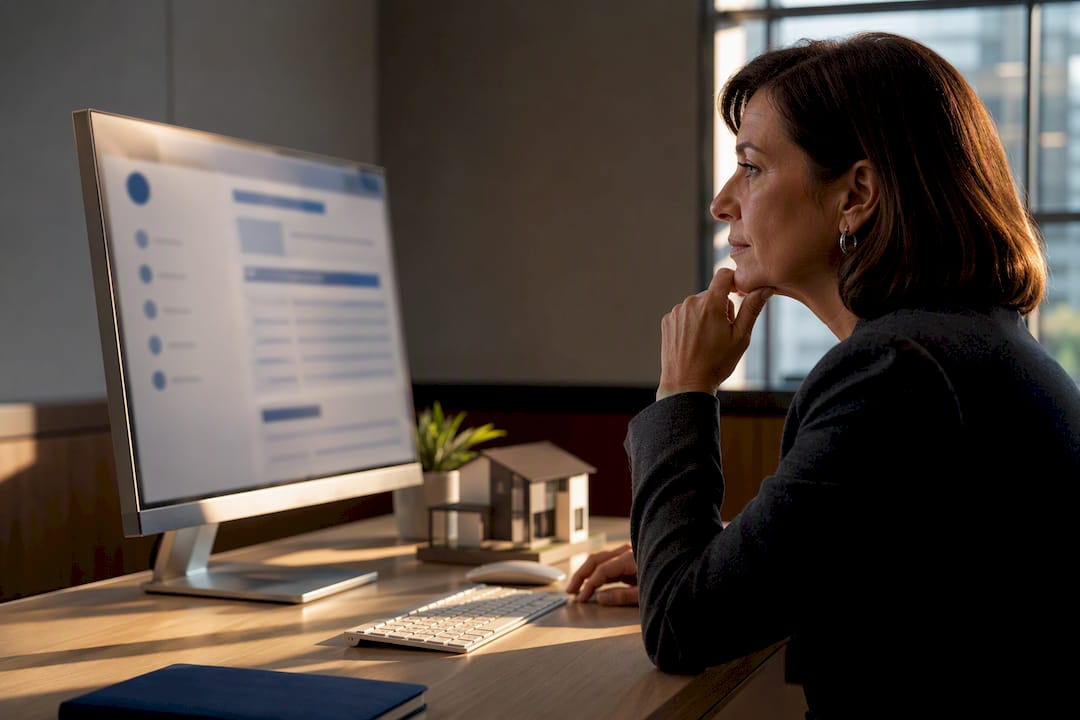 Agent reviewing housing ad targeting settings