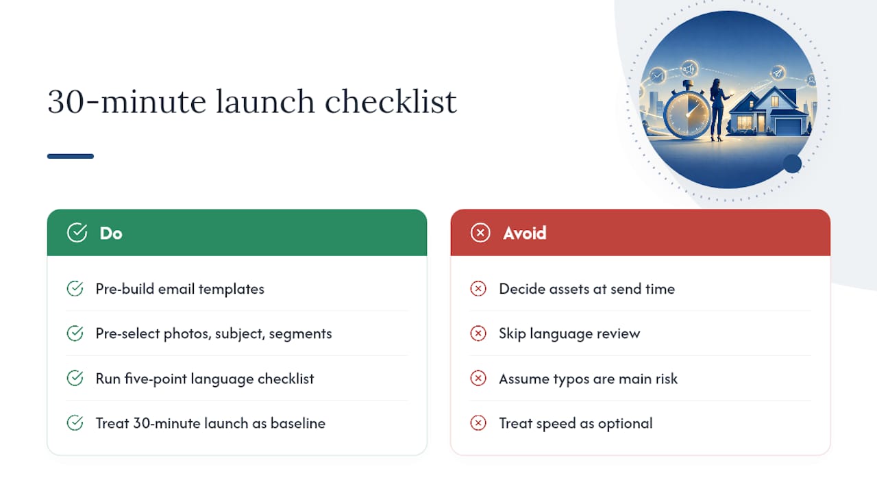 Why 30 Minutes Is the Real Benchmark for a Launch — overview diagram