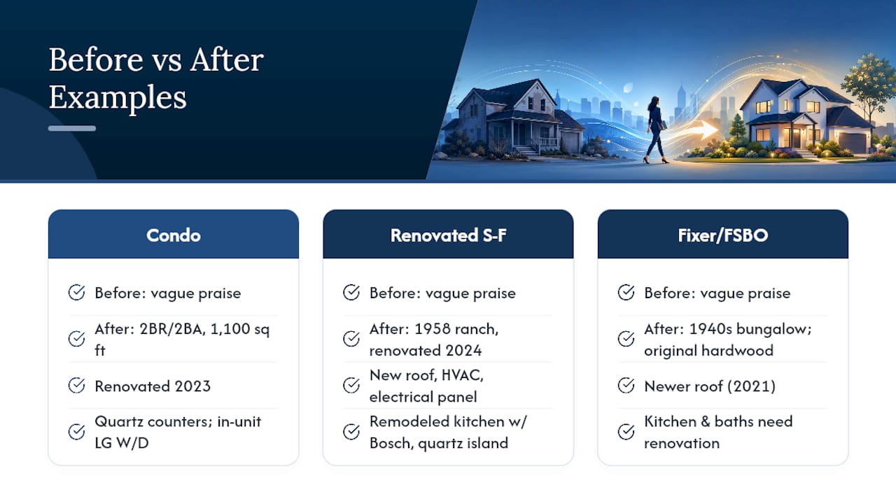 What Are Some Real Listing Description Examples? — overview diagram