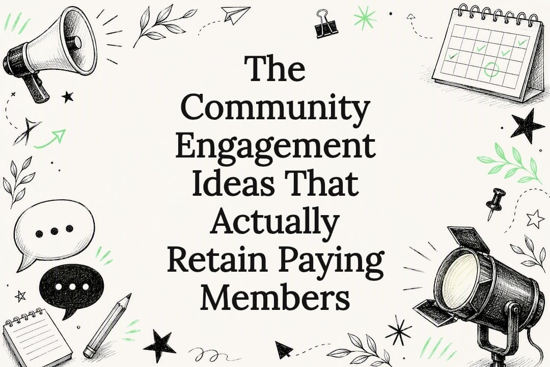 Decorative illustrated title card for community engagement article