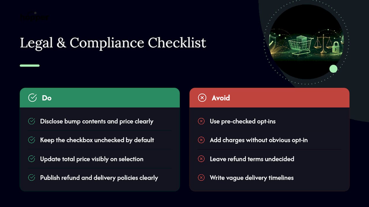 Legal and Compliance Considerations for Course Bumps — overview diagram