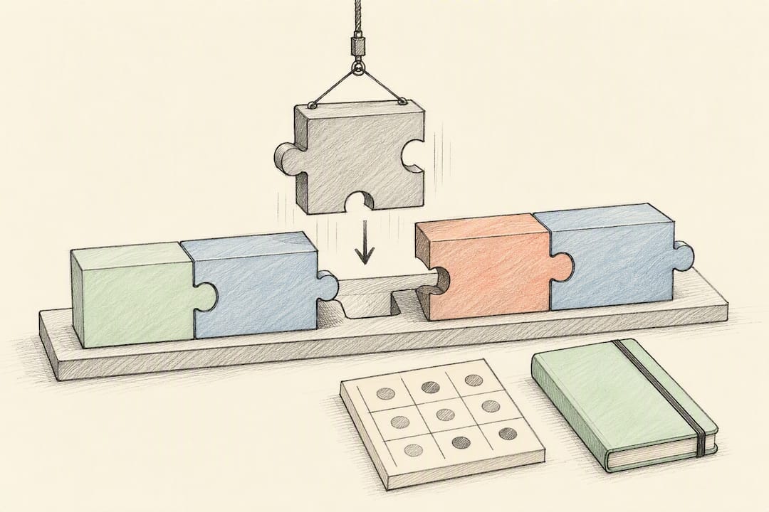 Modular learning path with replaceable content block