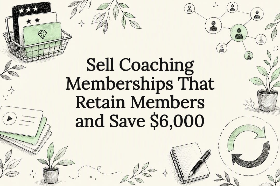 Coaching membership title card illustration