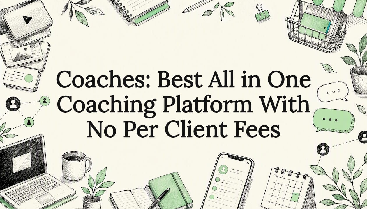 Decorative coaching platform title card