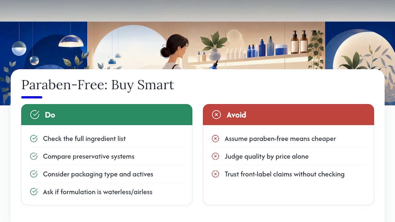 Does Paraben-Free Skincare Cost More? — overview diagram