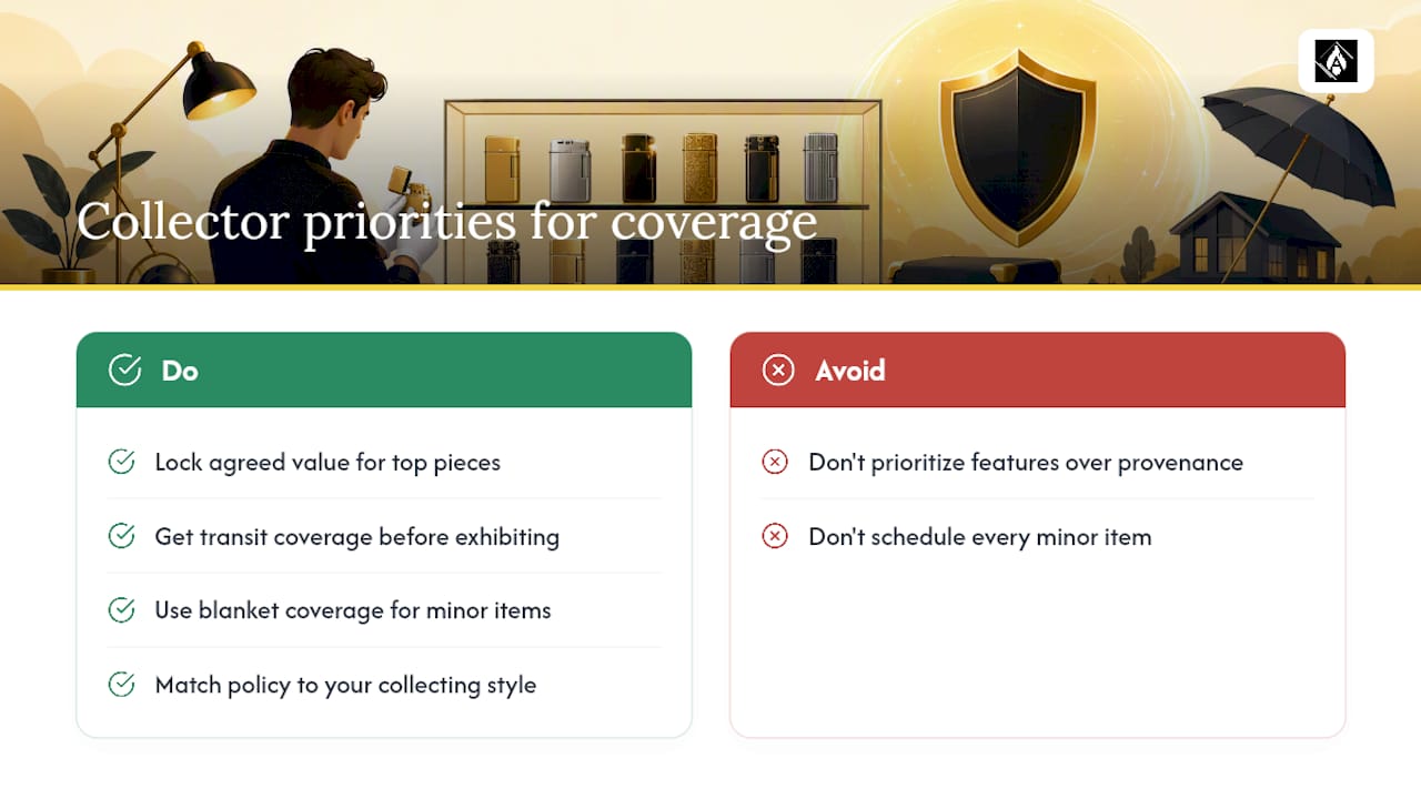 A Collector's Priorities When Choosing Coverage — overview diagram