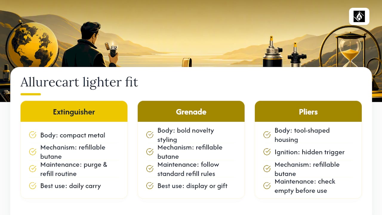 How Allure Cart's Lighters Fit Into Safe Ownership — overview diagram