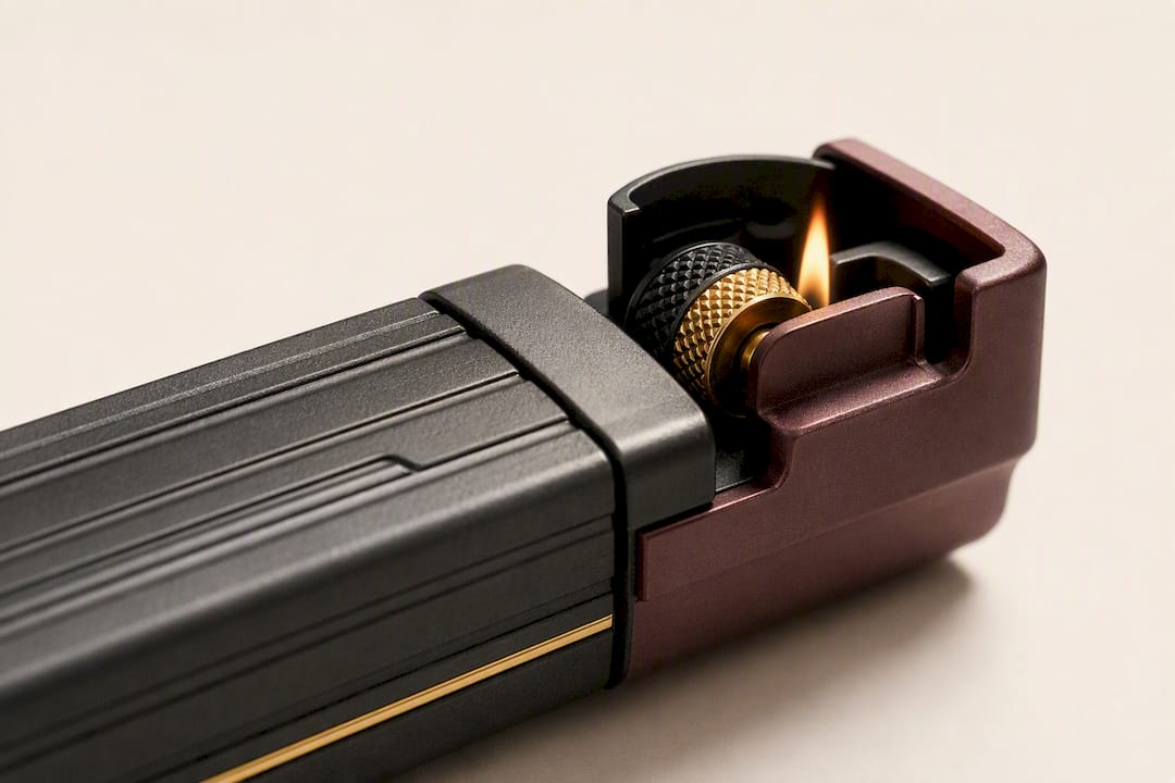 Illustration showing lighter design and safety features
