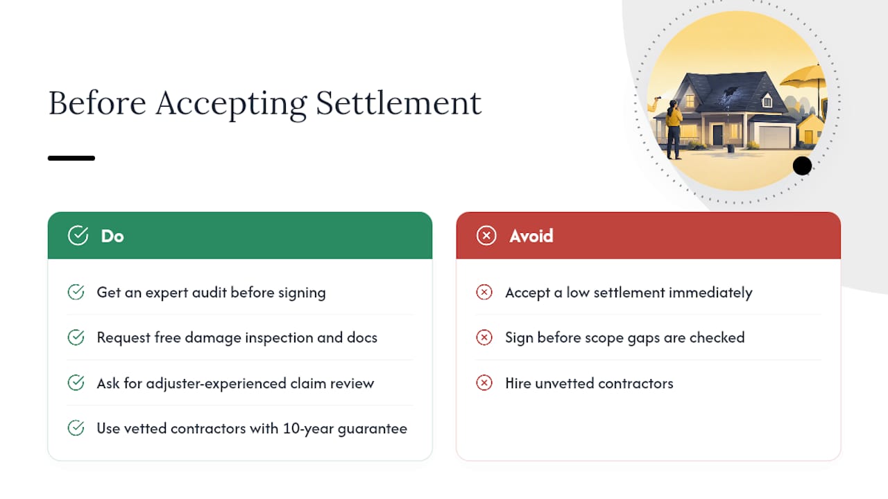 Get an Expert Audit Before You Accept a Low Settlement — overview diagram