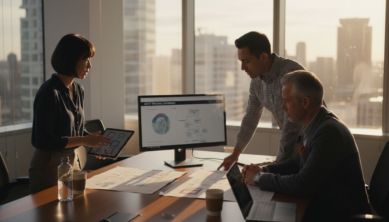 IT team discusses automation in office meeting