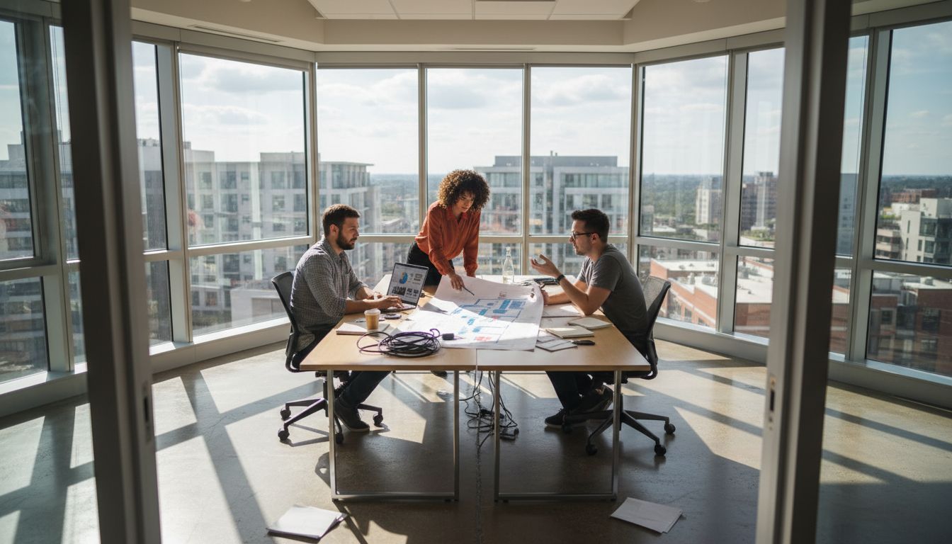 IT team discussing automated request workflows