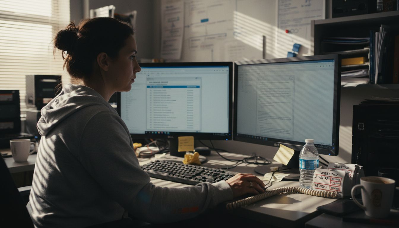 IT specialist reviewing ServiceNow locker workflow