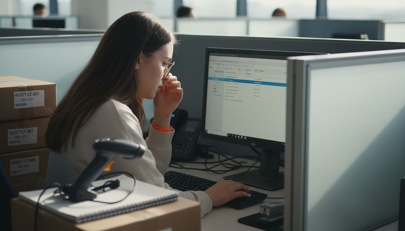 IT specialist tracking assets in ServiceNow