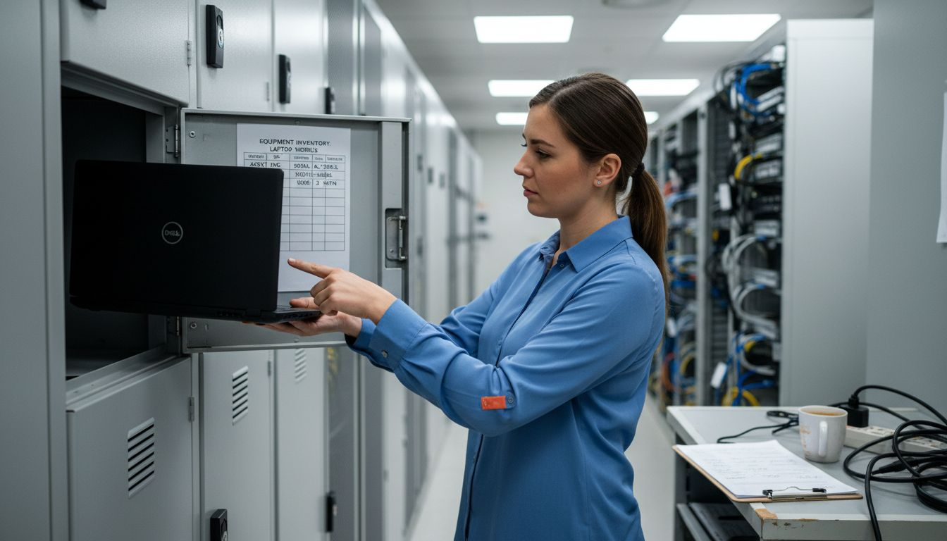 Administrator retrieves asset from smart locker