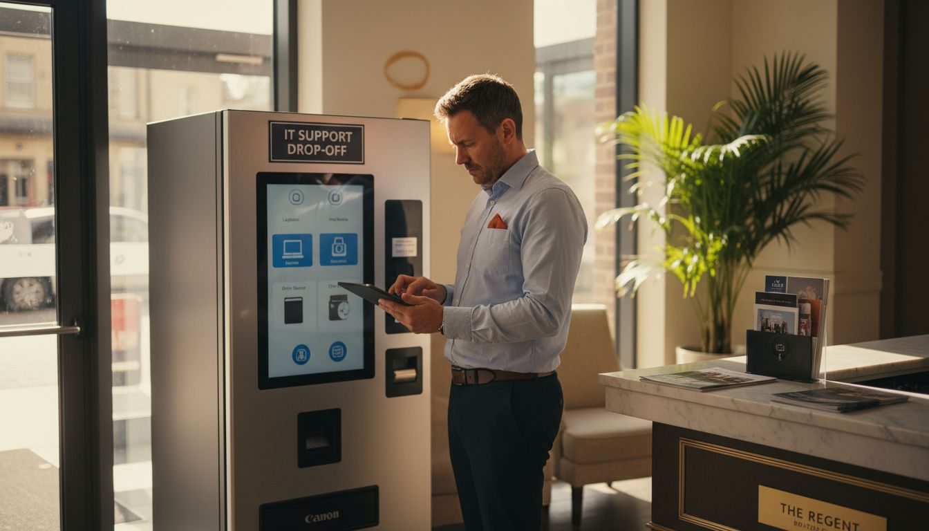 IT manager at smart hotel vending machine