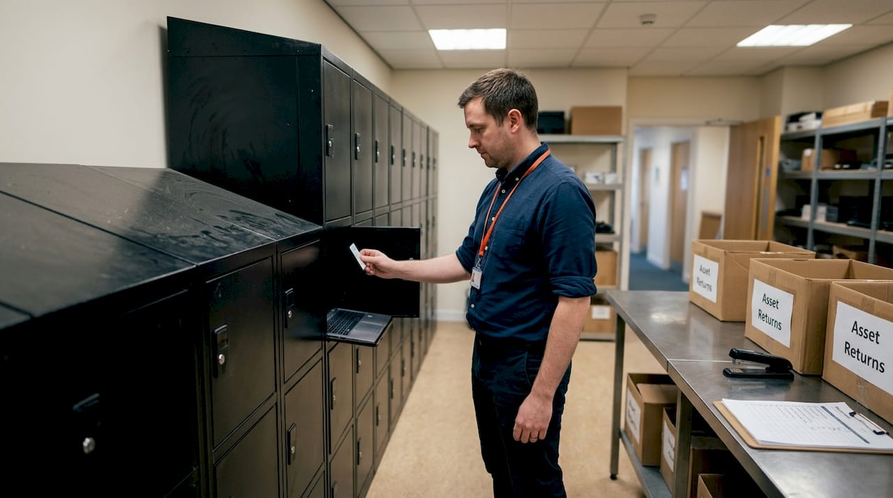 IT staff dispensing device from smart locker