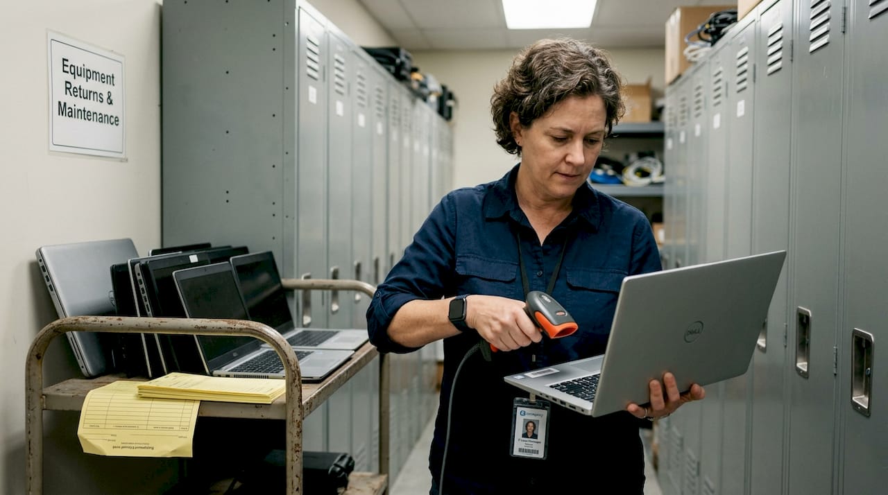 IT asset manager automating equipment handling
