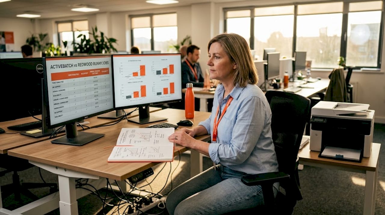 IT manager reviews automation tool options
