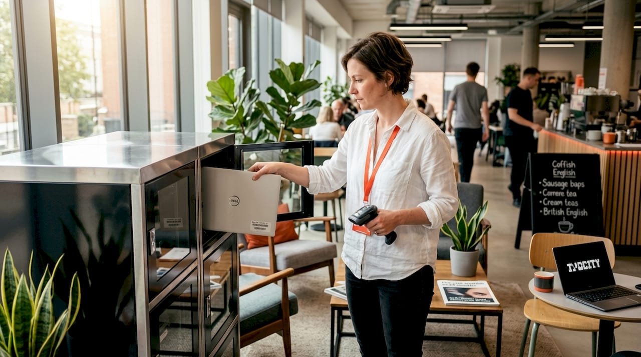 IT staff using Smart Collect locker