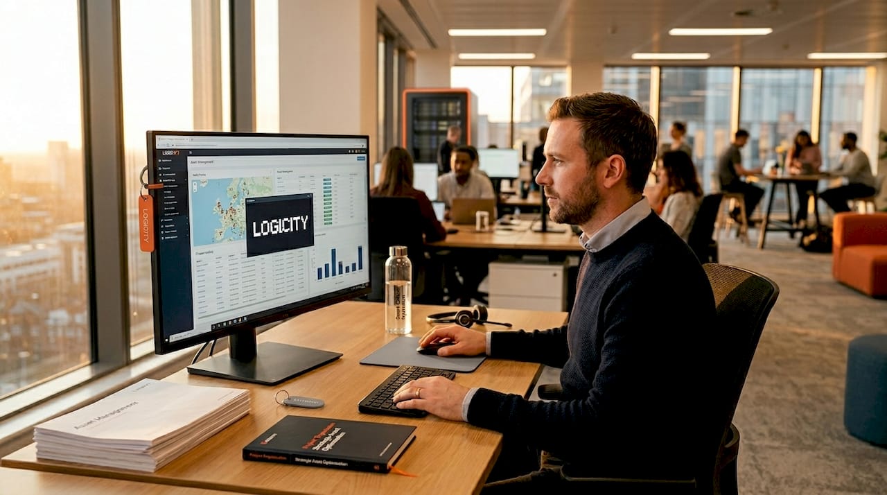IT professional monitoring asset software