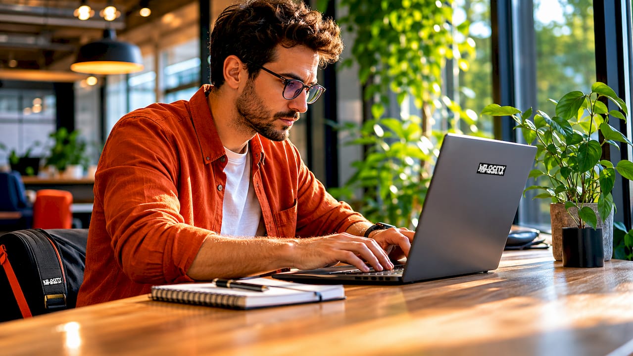 Technician setting up automated PDF reporting