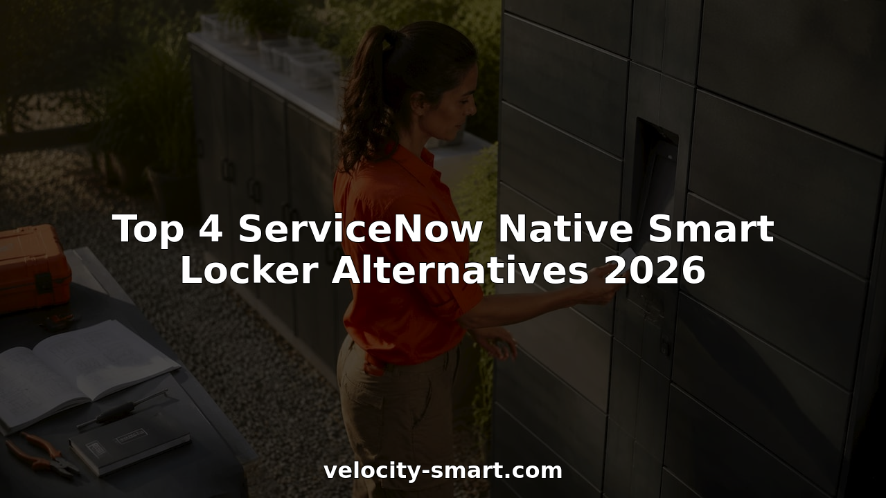 IT technician using ServiceNow smart locker