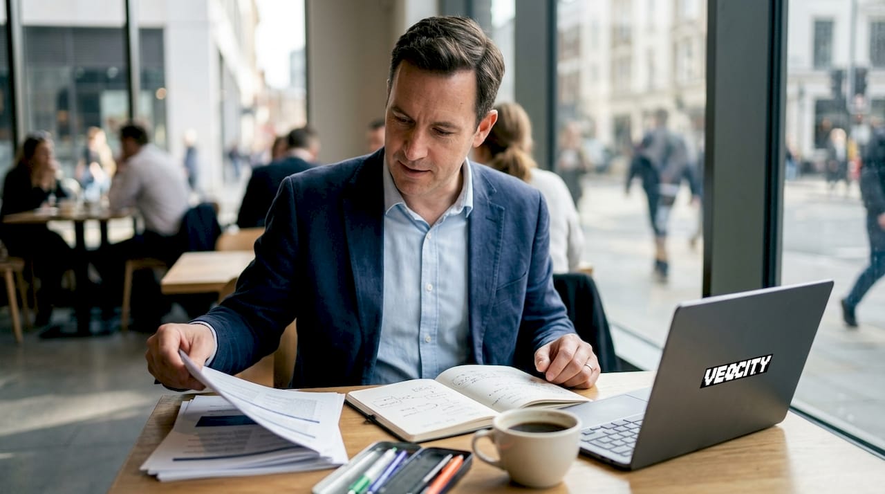 IT leader reviewing AI cost reduction reports