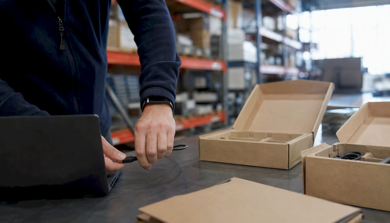 Hands preparing devices for IT issuance