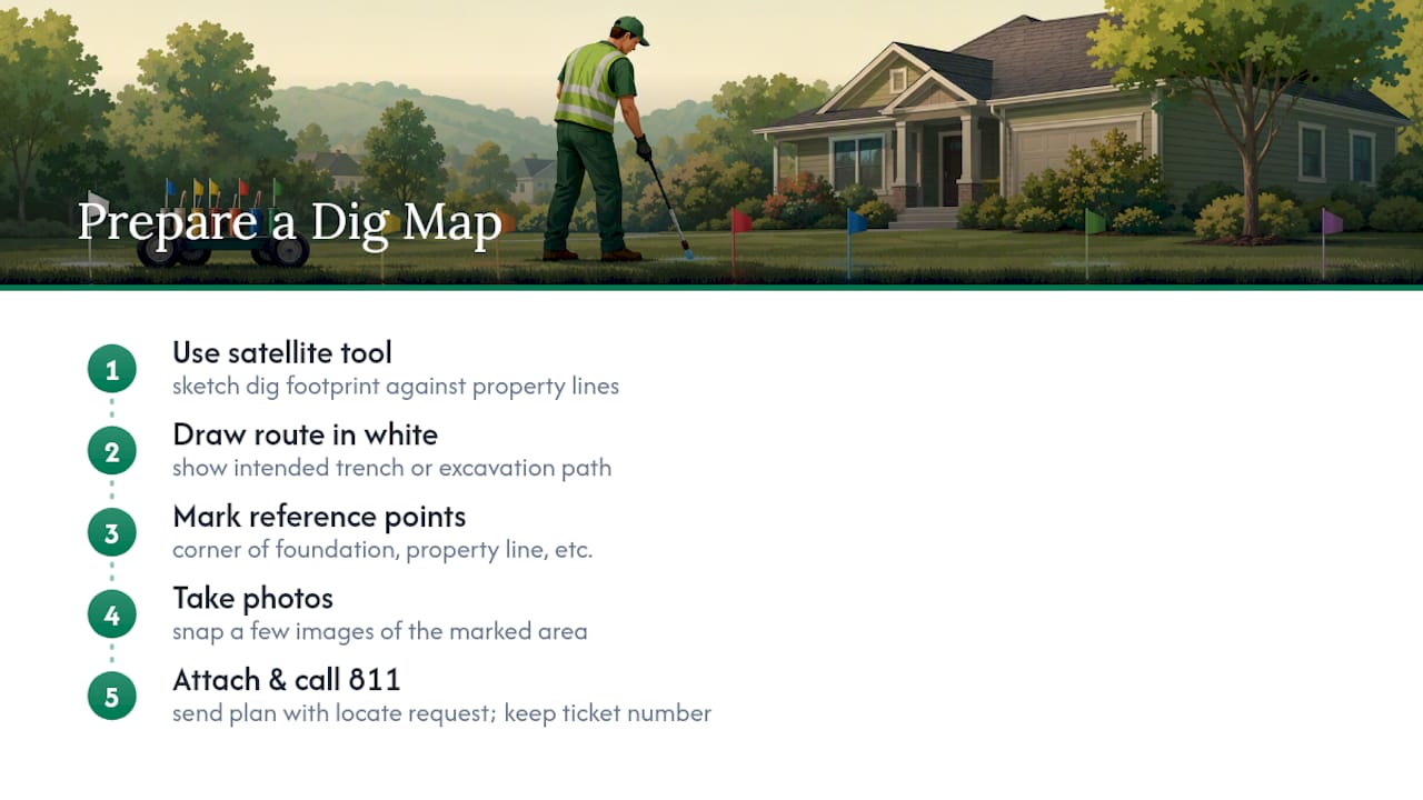 Mapping Your Dig Area So Locators and Contractors Both Get It Right — overview diagram