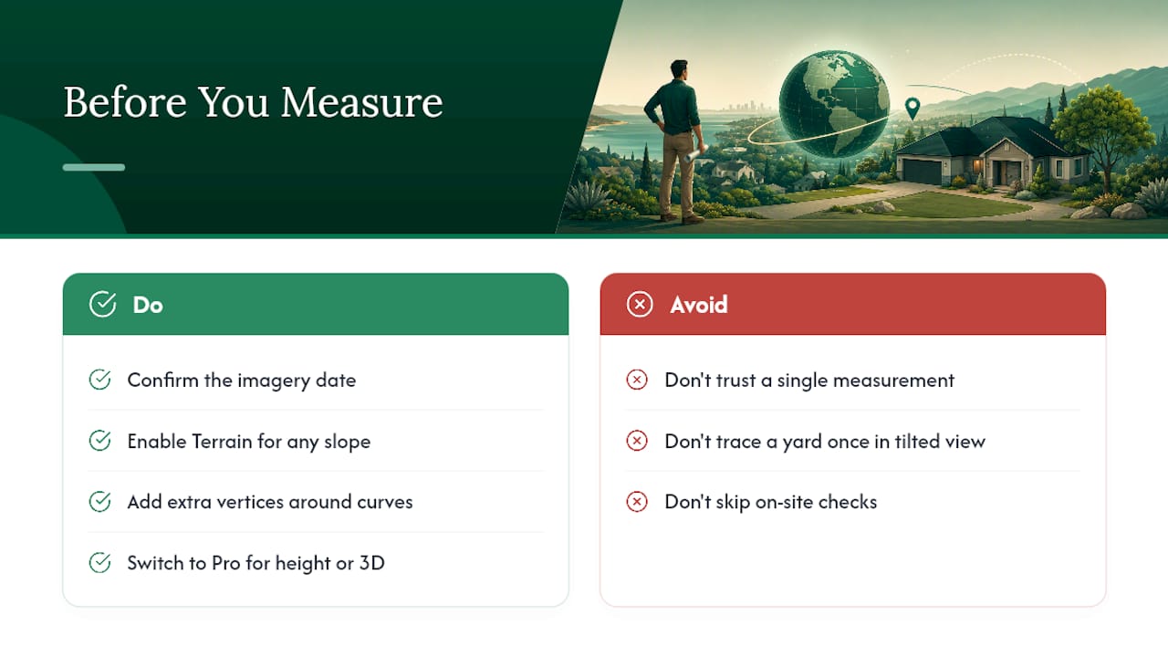 What I'd Tell a Homeowner Before They Start Measuring — overview diagram
