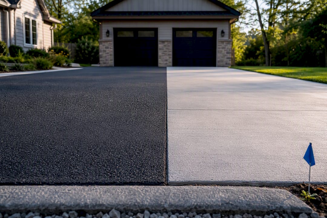 Homeowners: Map to Compare Asphalt vs Concrete Driveway Costs Over 30 Years