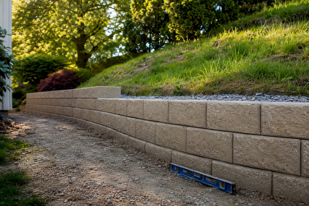 Under 4 ft: DIY Retaining Wall on a Slope, Includes Site Estimate
