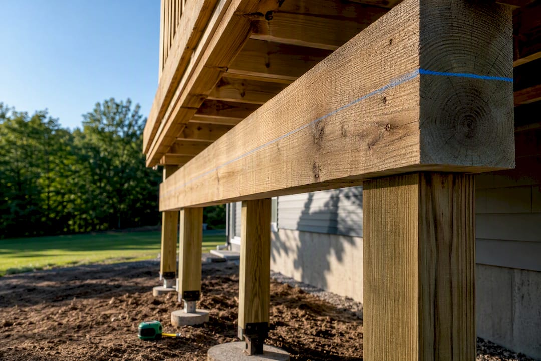 Use 85 to 90% of Deck Beam Spans: A Homeowner's Code First Plan