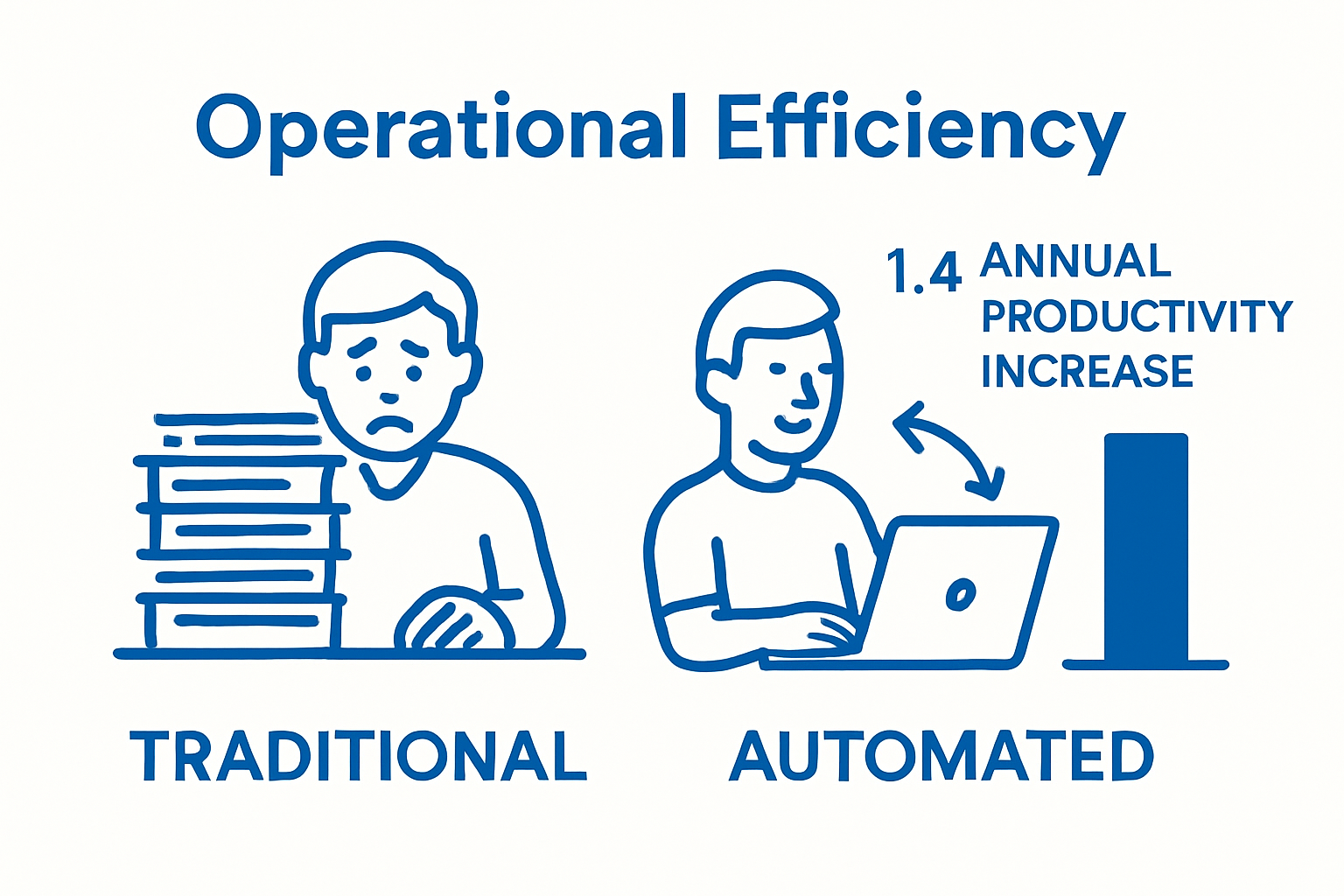 Comparison of manual marketing versus automated marketing efficiency