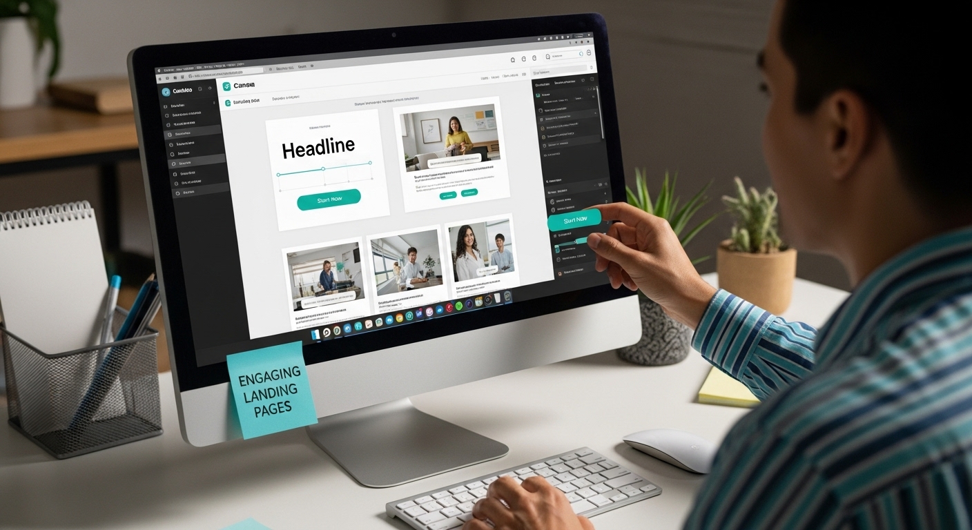 landing page creation demo