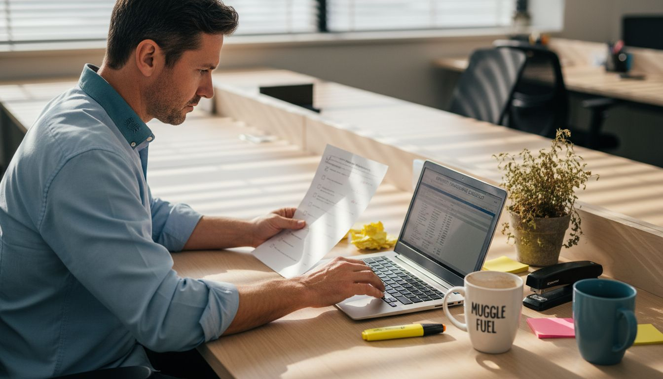 HR staffer builds candidate profile checklist