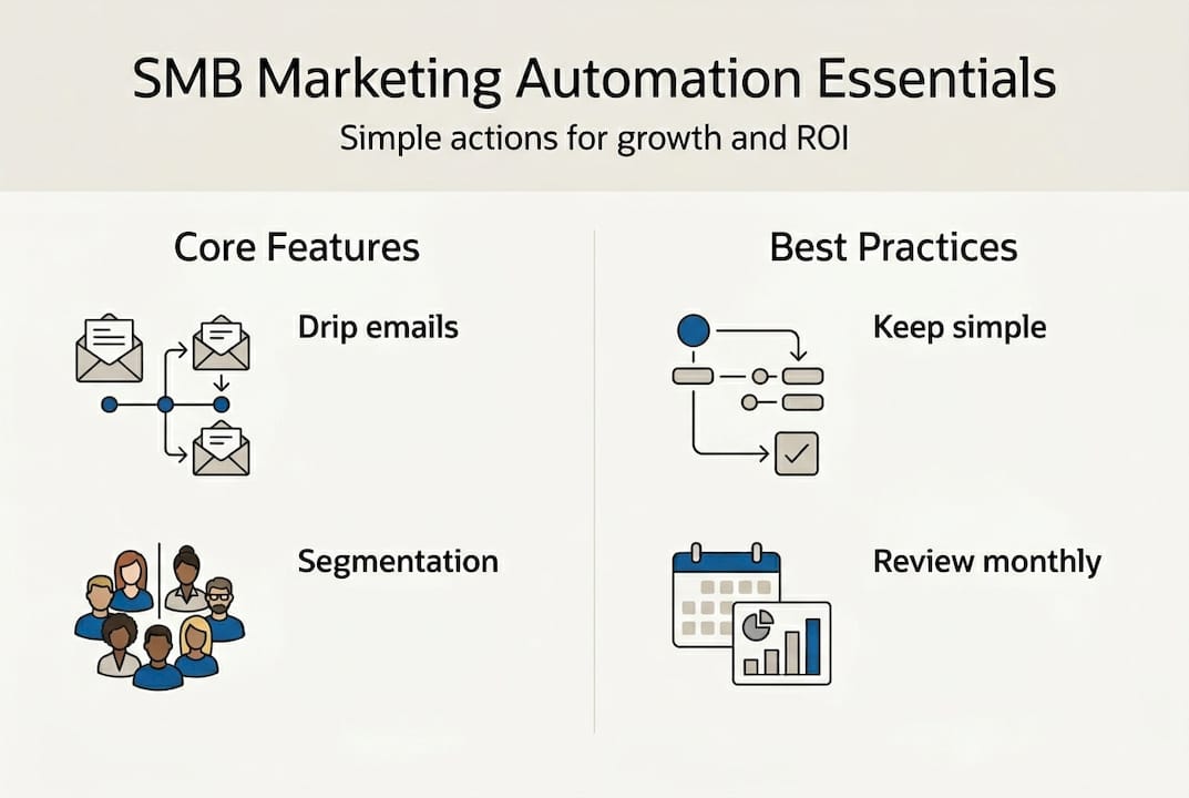 Infographic SMB automation essentials practices