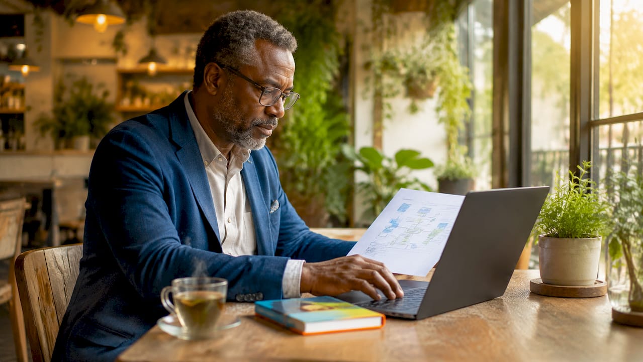 Man working on Hootsuite CRM integration