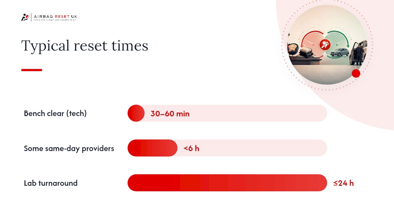 Typical airbag reset time windows and why they vary — overview diagram