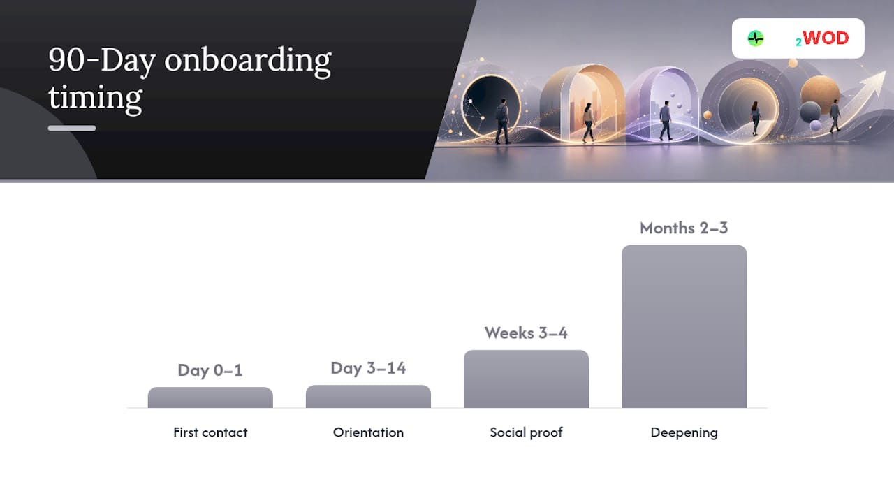 What Does a 90-Day Onboarding Timeline Look Like? — overview diagram
