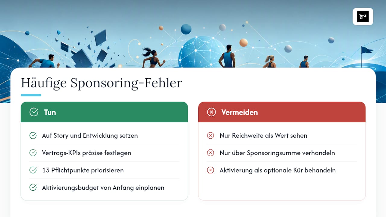 Was die meisten Unternehmen beim Sponsoring falsch einschätzen — overview diagram