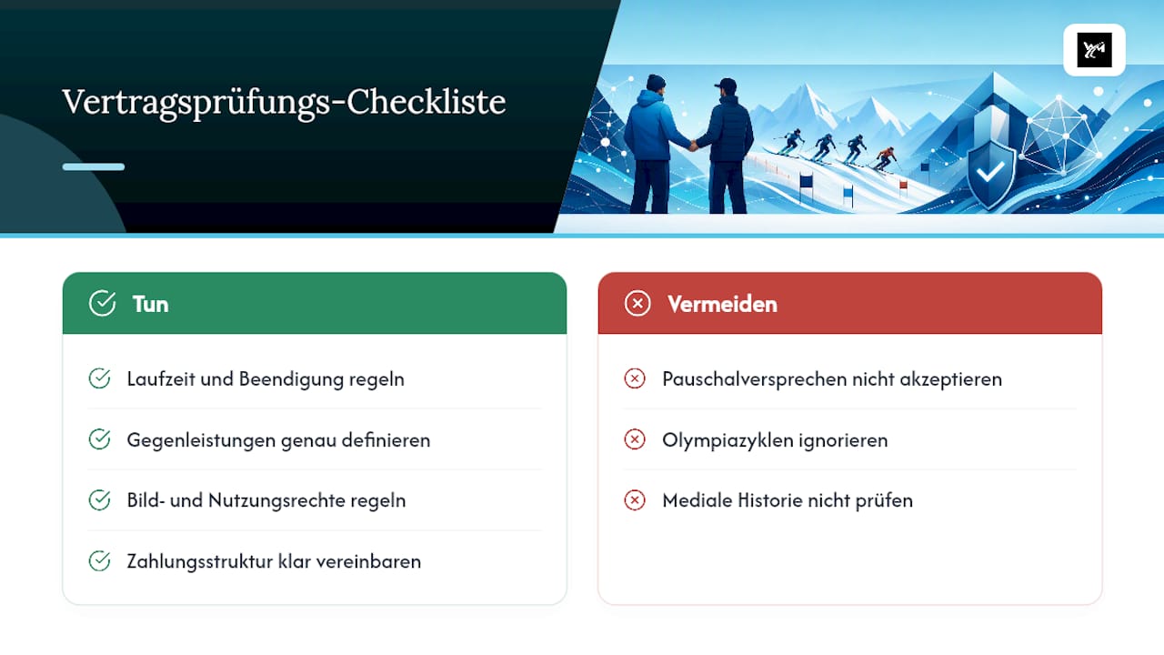 Bewertungskriterien für einen Sponsoringvertrag