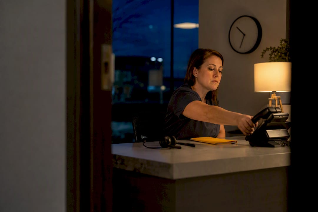 Coordinator handling an after-hours care call